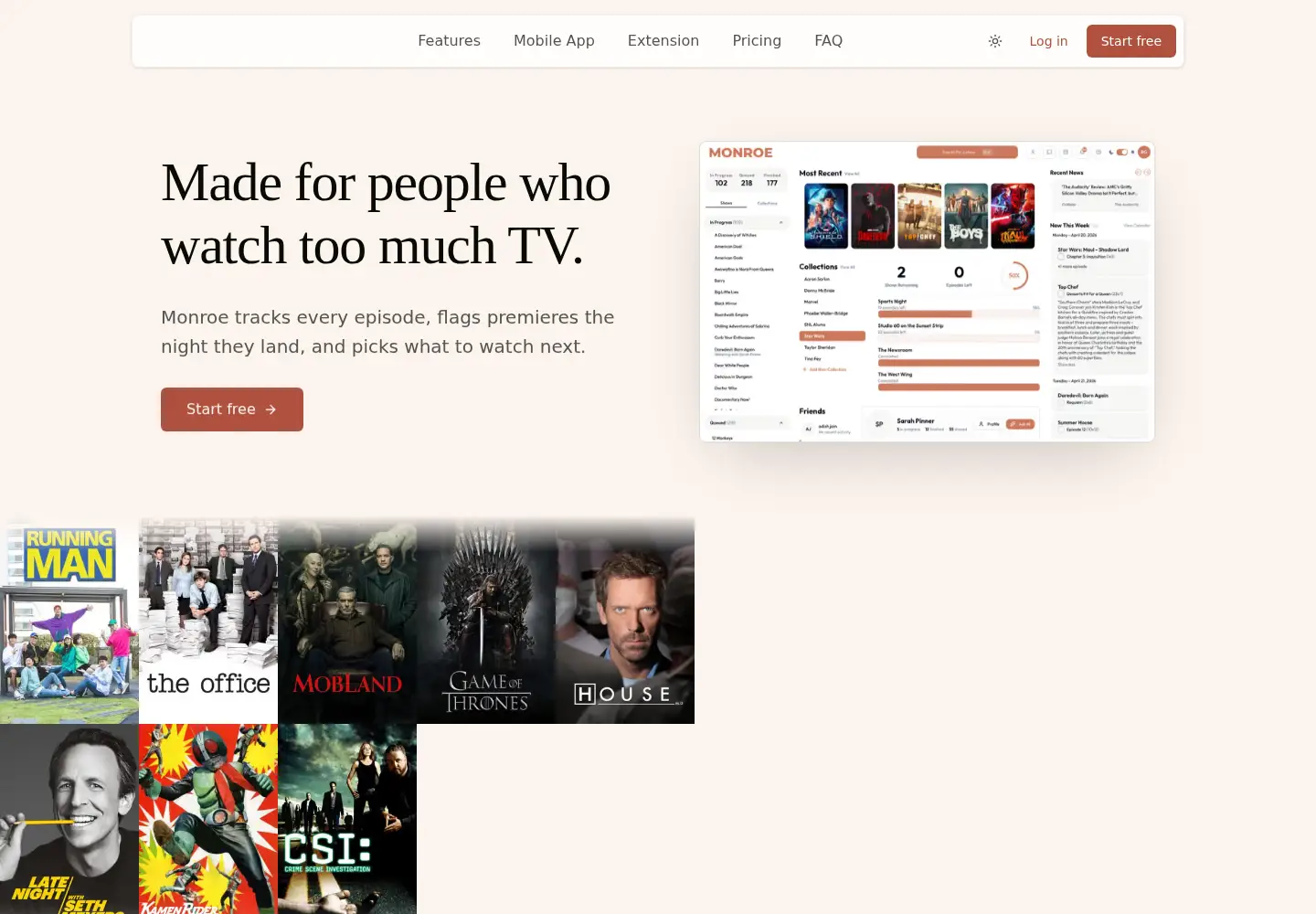 Captured homepage of joinmonroe.com in the current scan