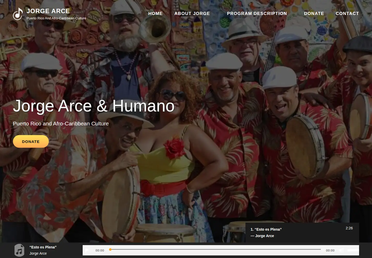Screenshot of jorgearcehumano.com