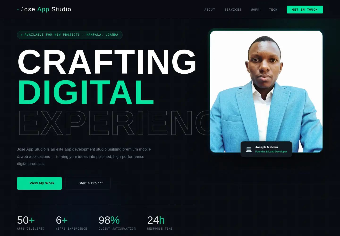 Screenshot of joseappstudio.com