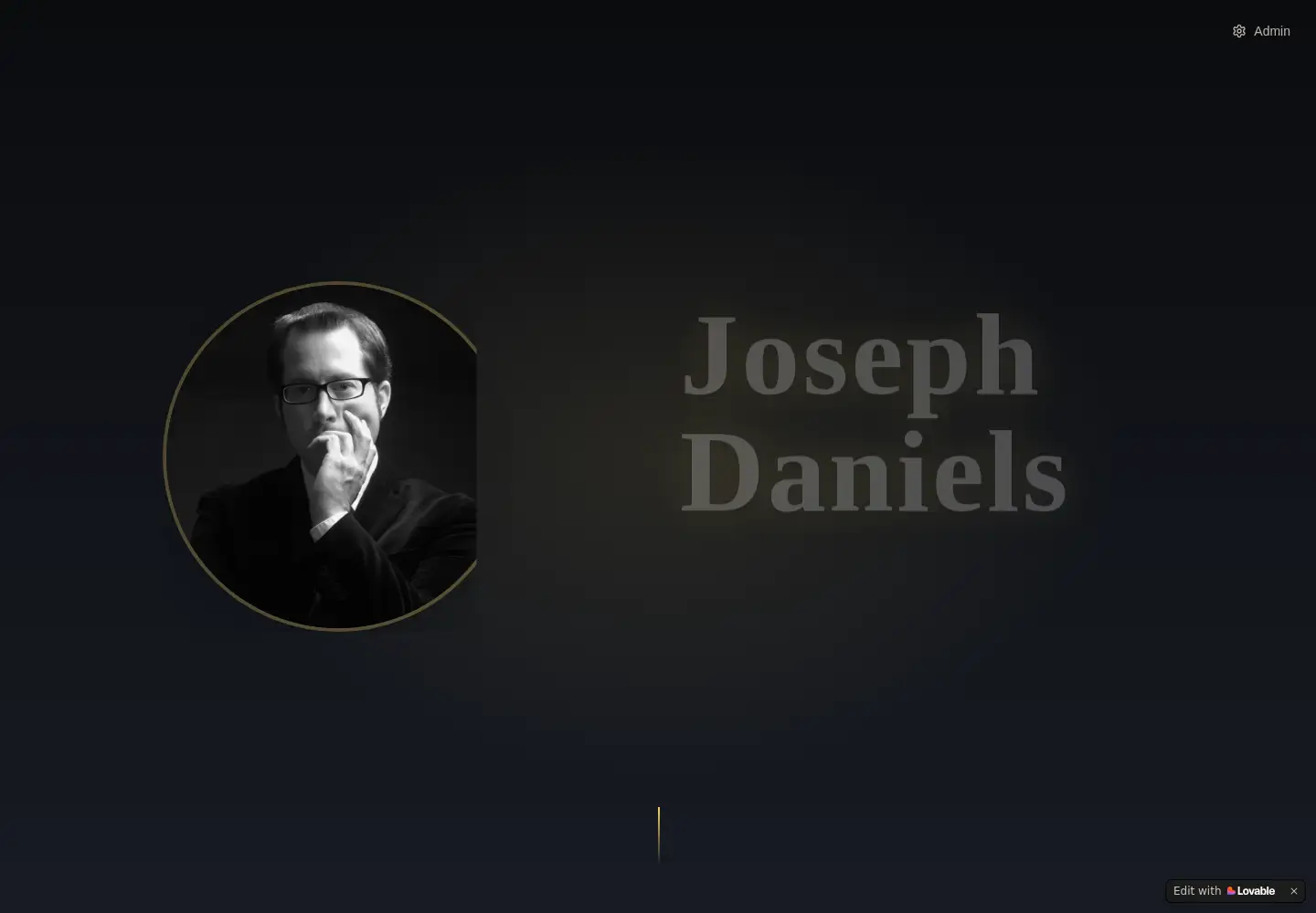 Screenshot of joseph-daniels.com