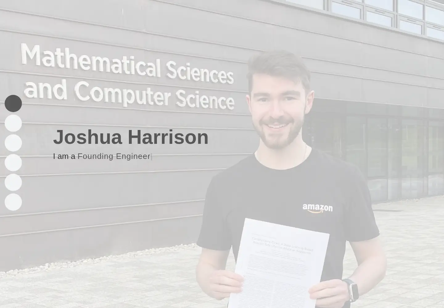 Captured homepage of joshua-harrison.com in the current scan