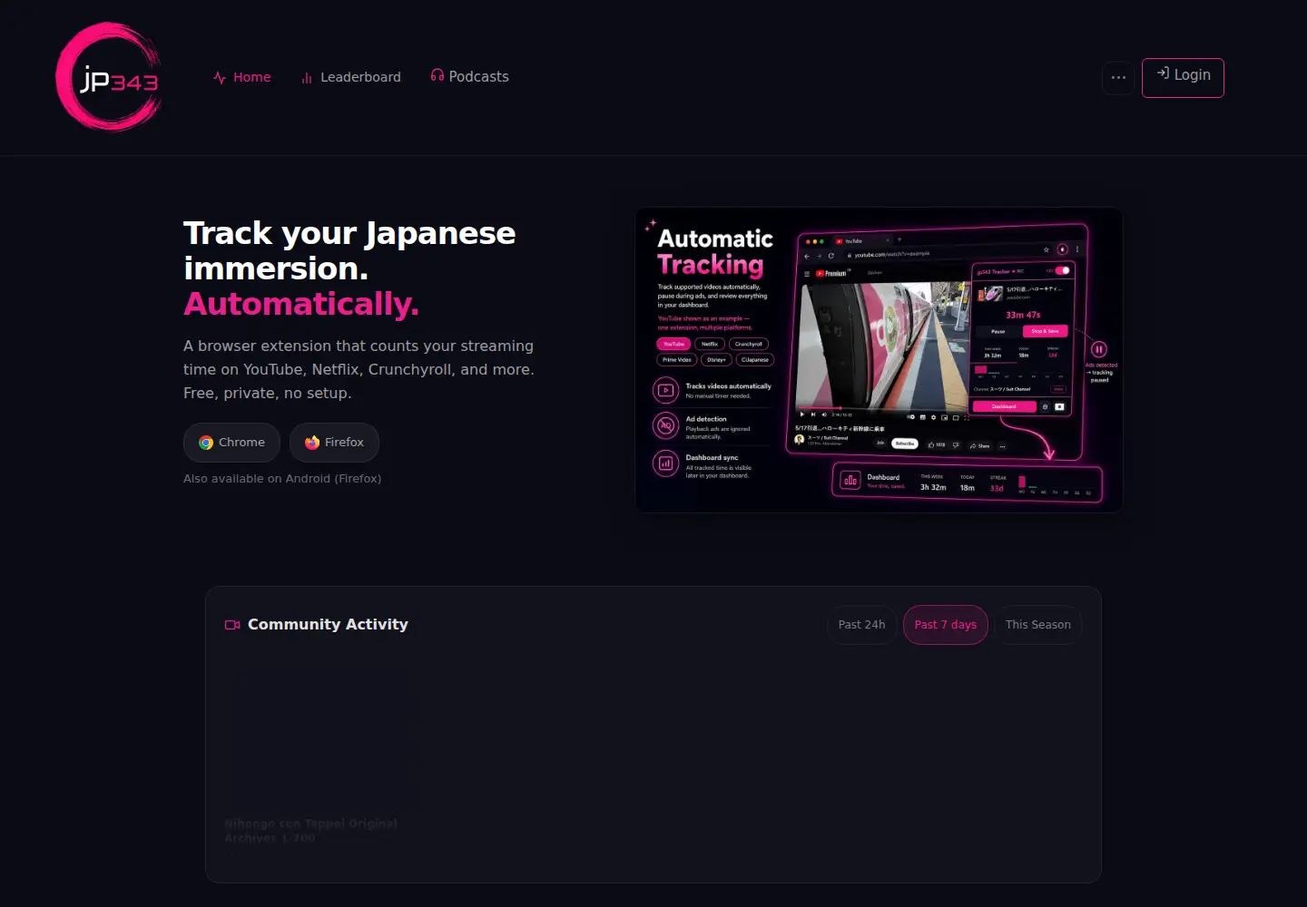 Captured homepage of jp343.com in the current scan