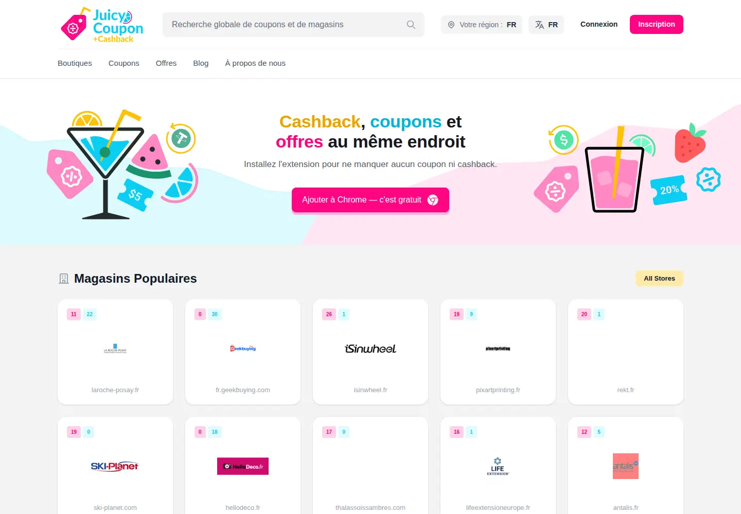 Screenshot of juicycoupon.com