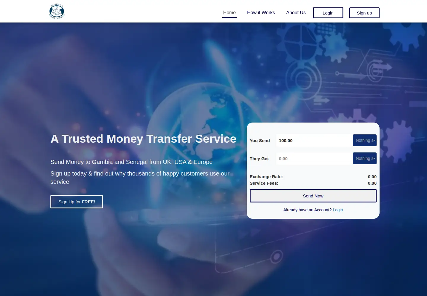 Captured homepage of julafinance.com in the current scan
