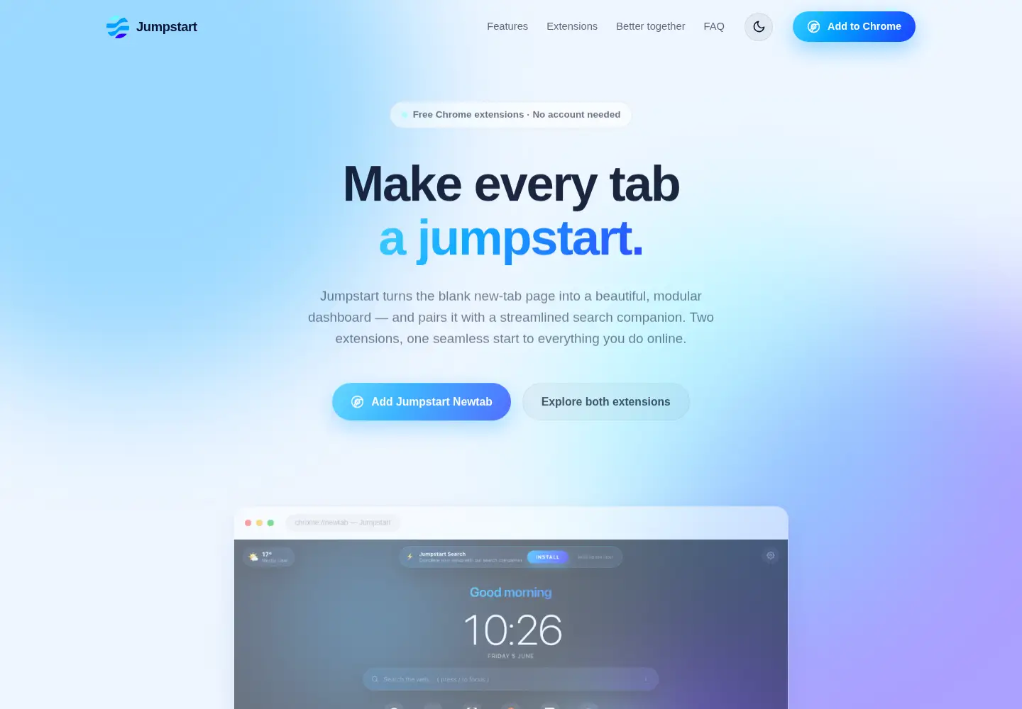 Screenshot of jumpstarthome.com