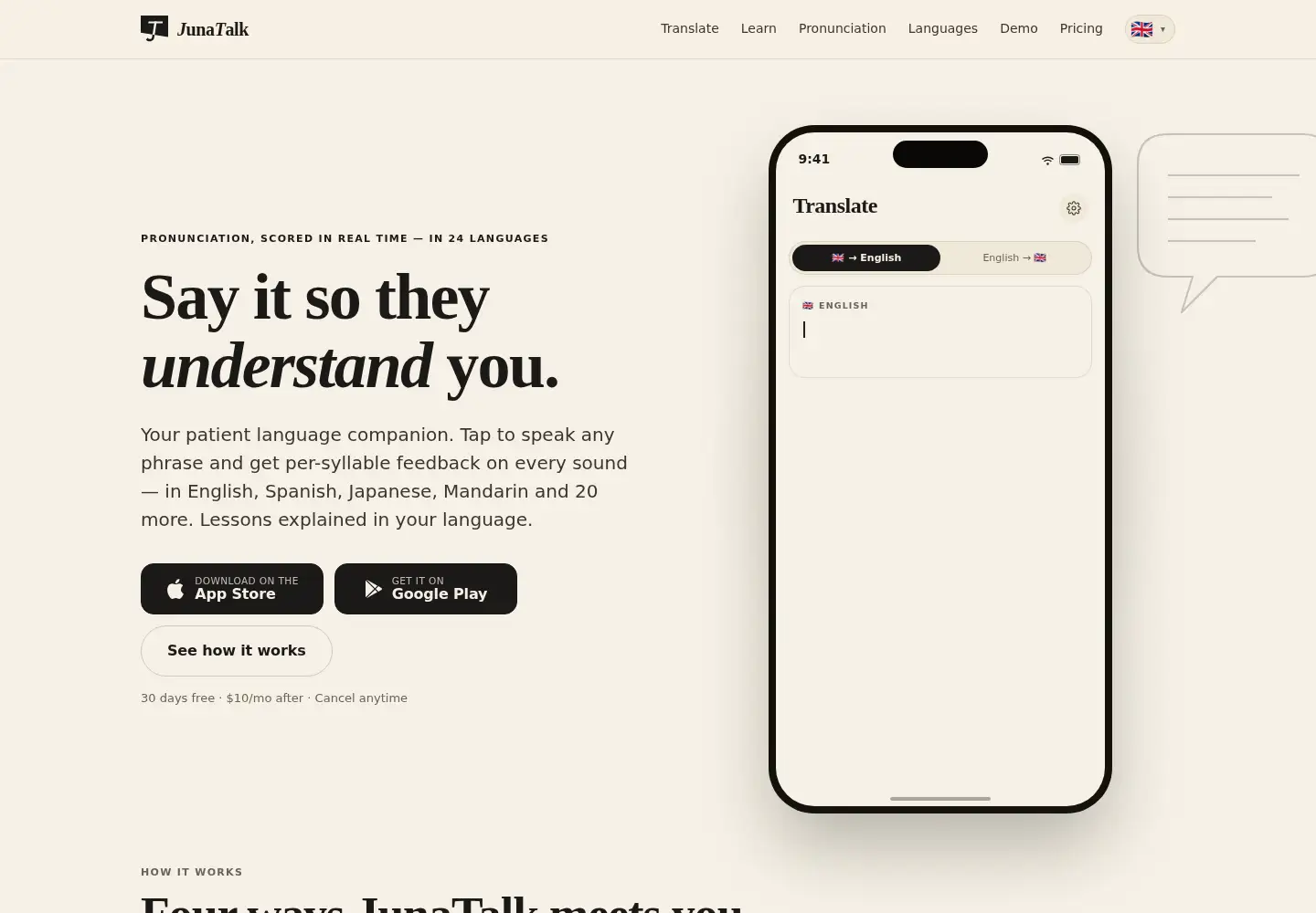 Screenshot of junatalk.com