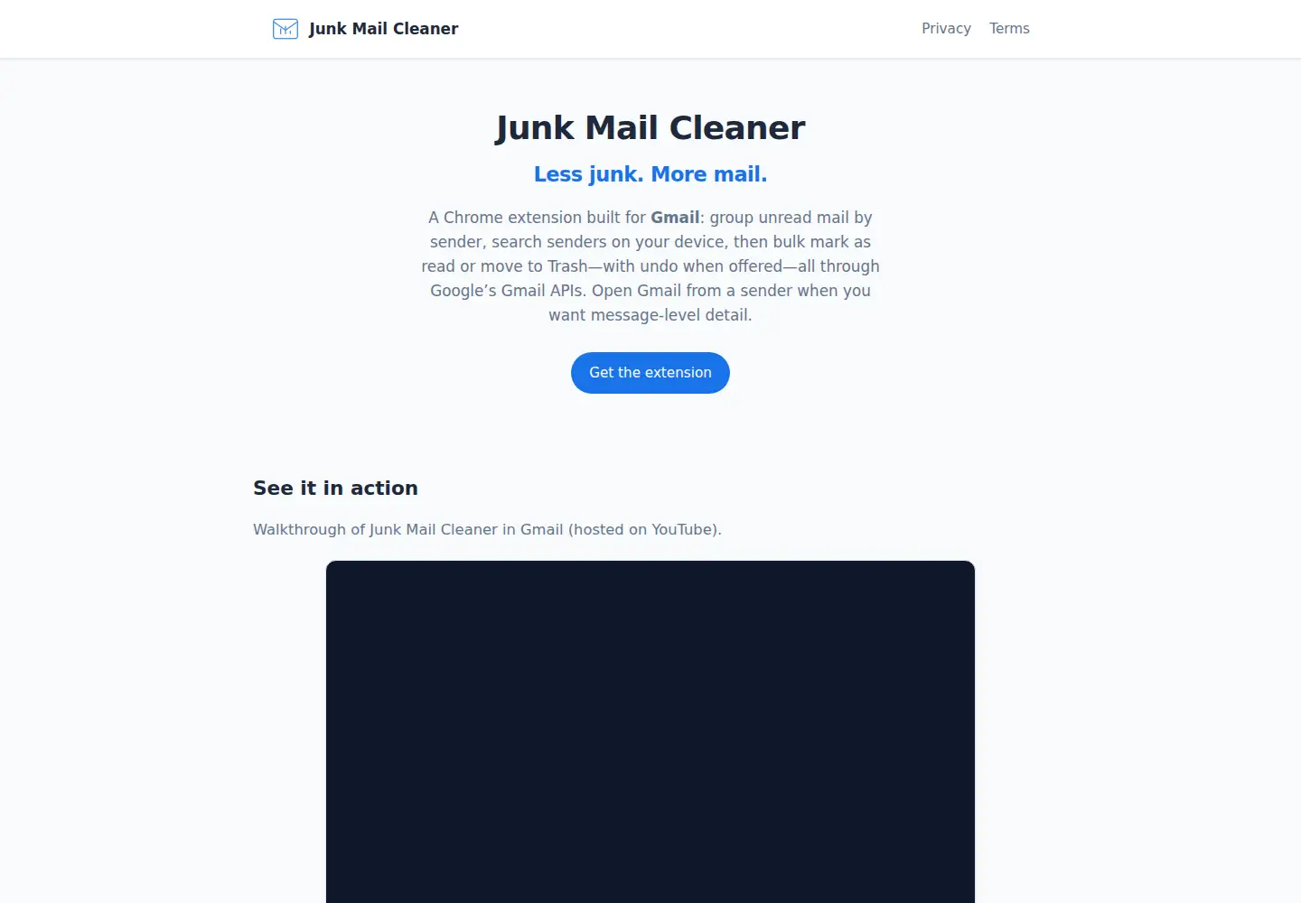 Screenshot of junkymail.com