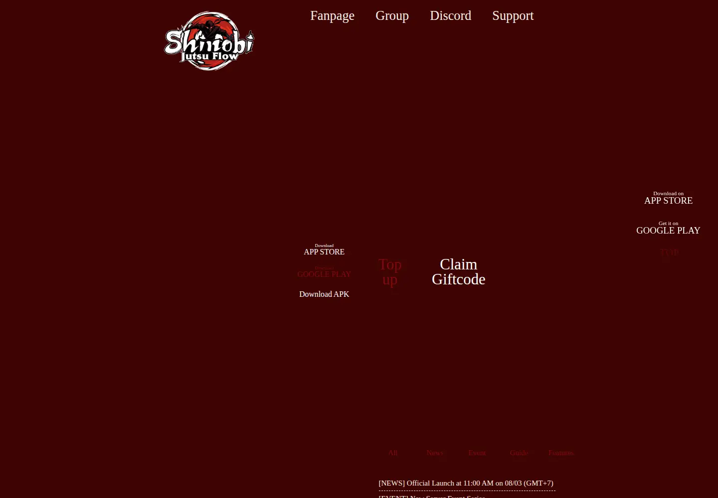 Captured homepage of jutsuflow.com in the current scan