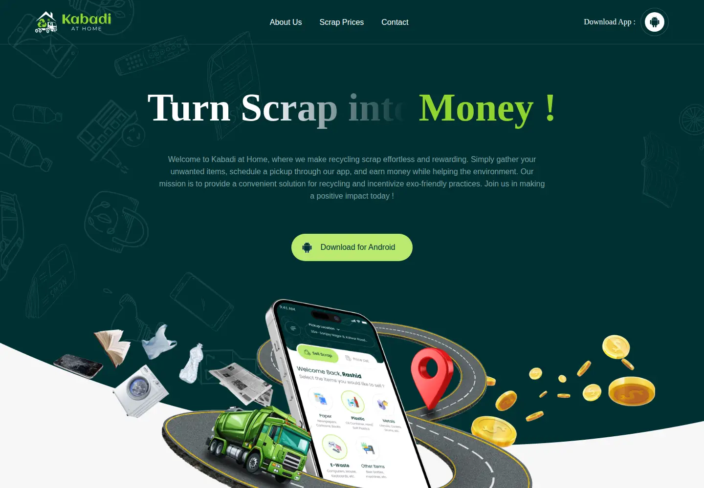 Screenshot of kabadiathome.com