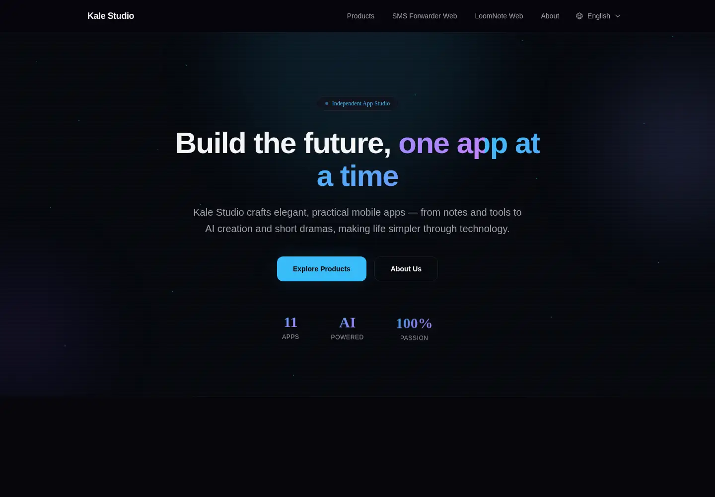 Screenshot of kale-studio.com