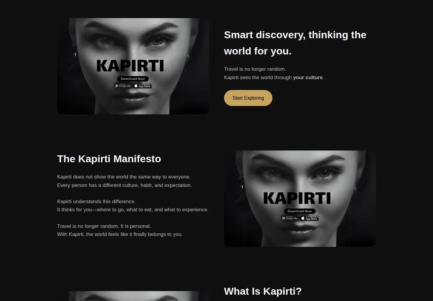 Captured homepage of kapirti.com in the current scan