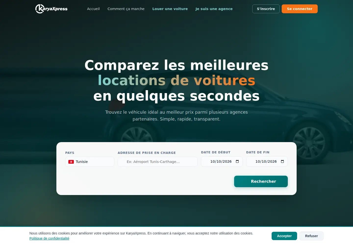 Screenshot of karyaxpress.com