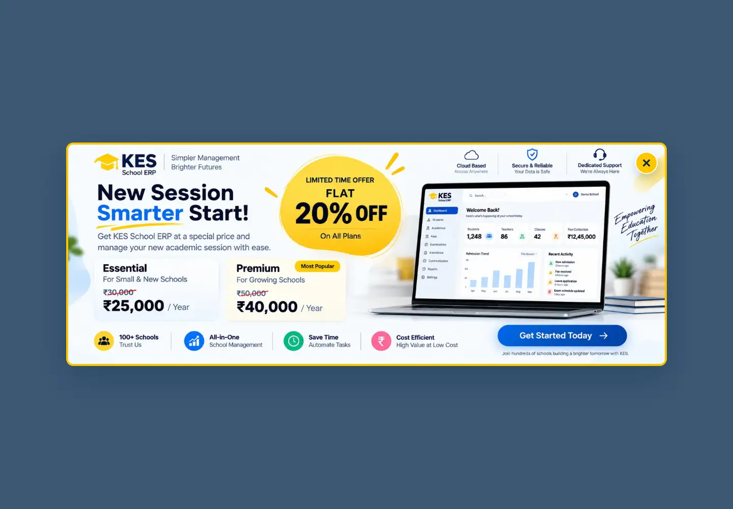 Captured homepage of kashmiredusolutions.com in the current scan