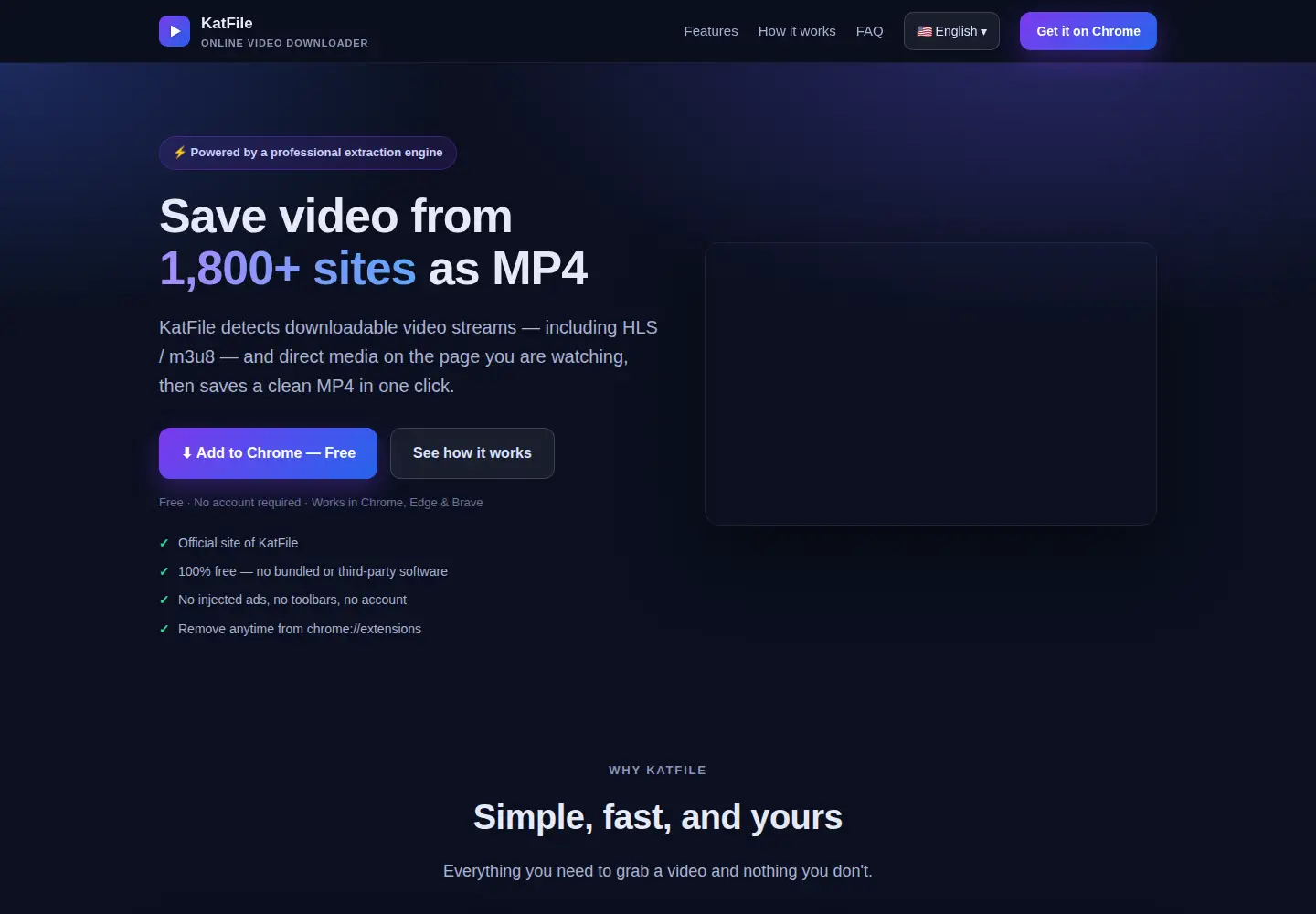 Screenshot of katfile-online-video-downloader.com