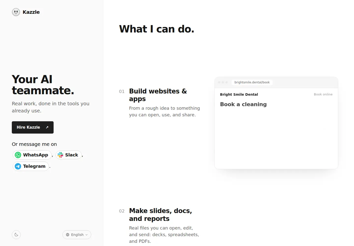 Screenshot of kazzle.com