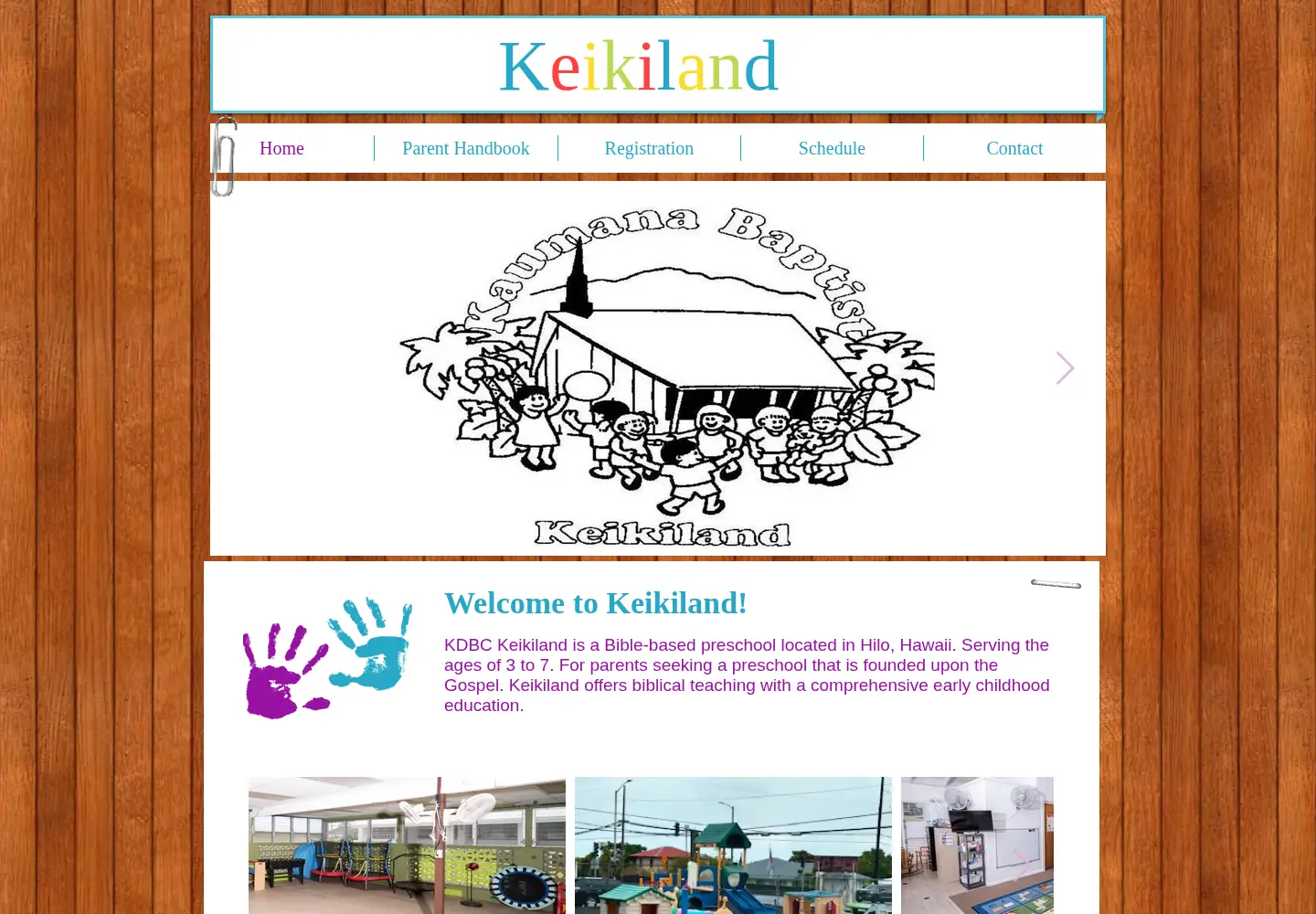 Captured homepage of kdbckeikiland.com in the current scan