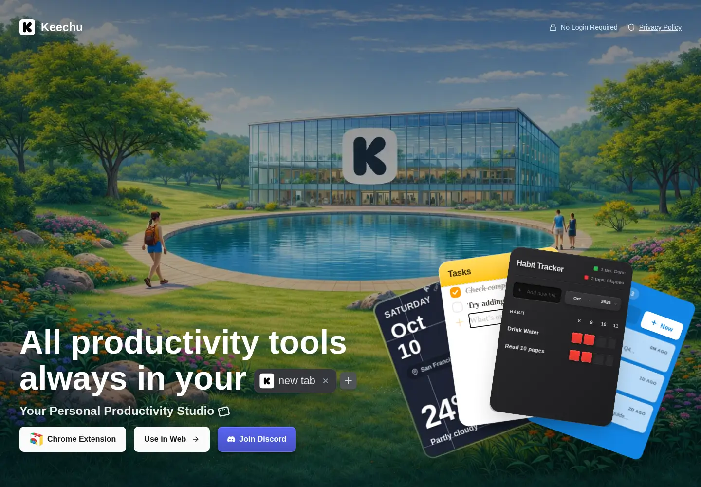 Captured homepage of keechu.com in the current scan