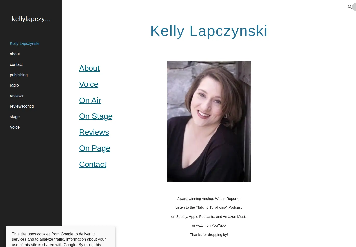 Screenshot of kellylapczynski.com