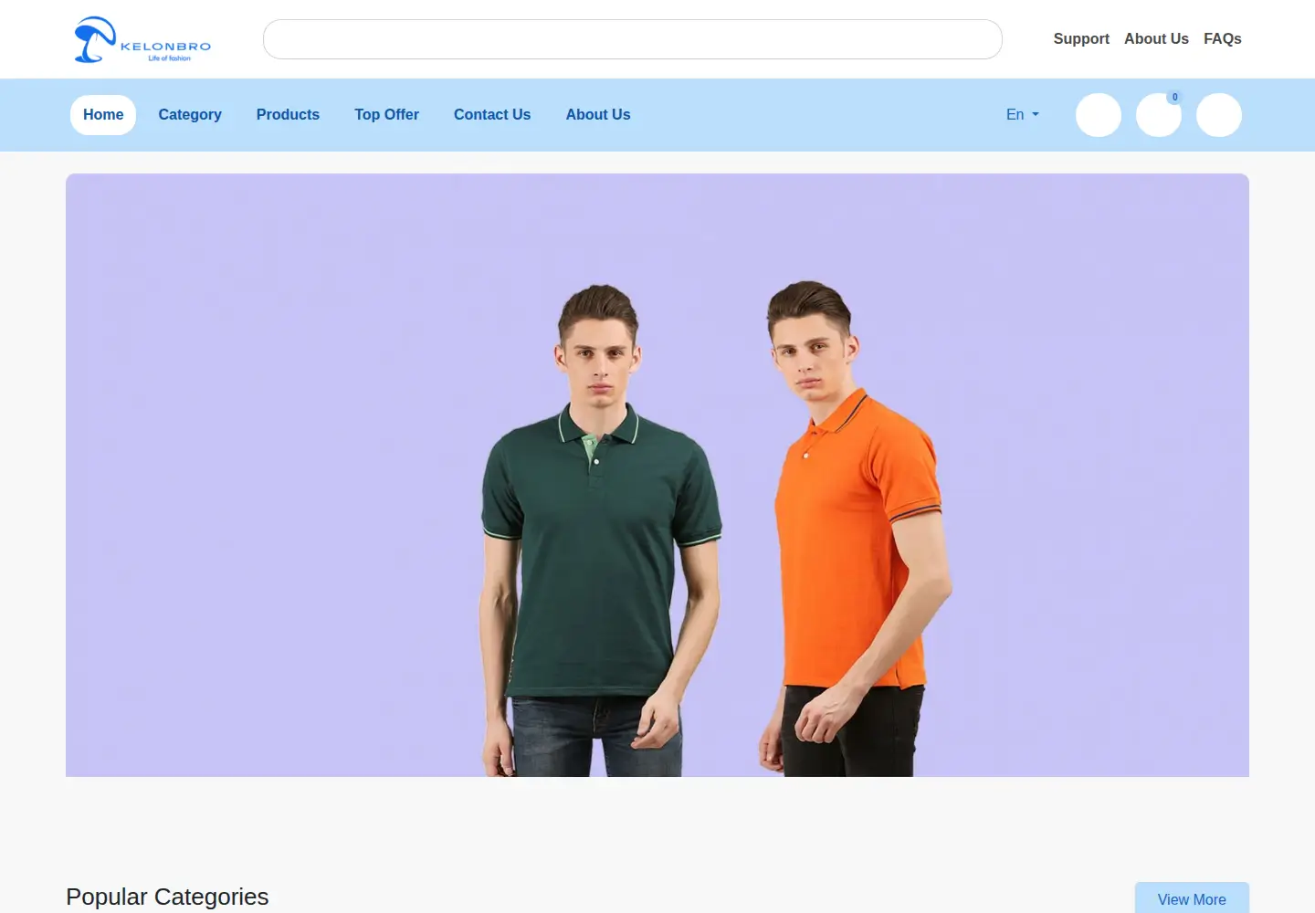 Captured homepage of kelonbro.com in the current scan