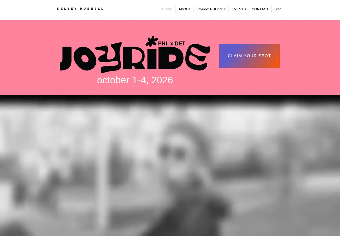 Screenshot of kelseyhubbell.com