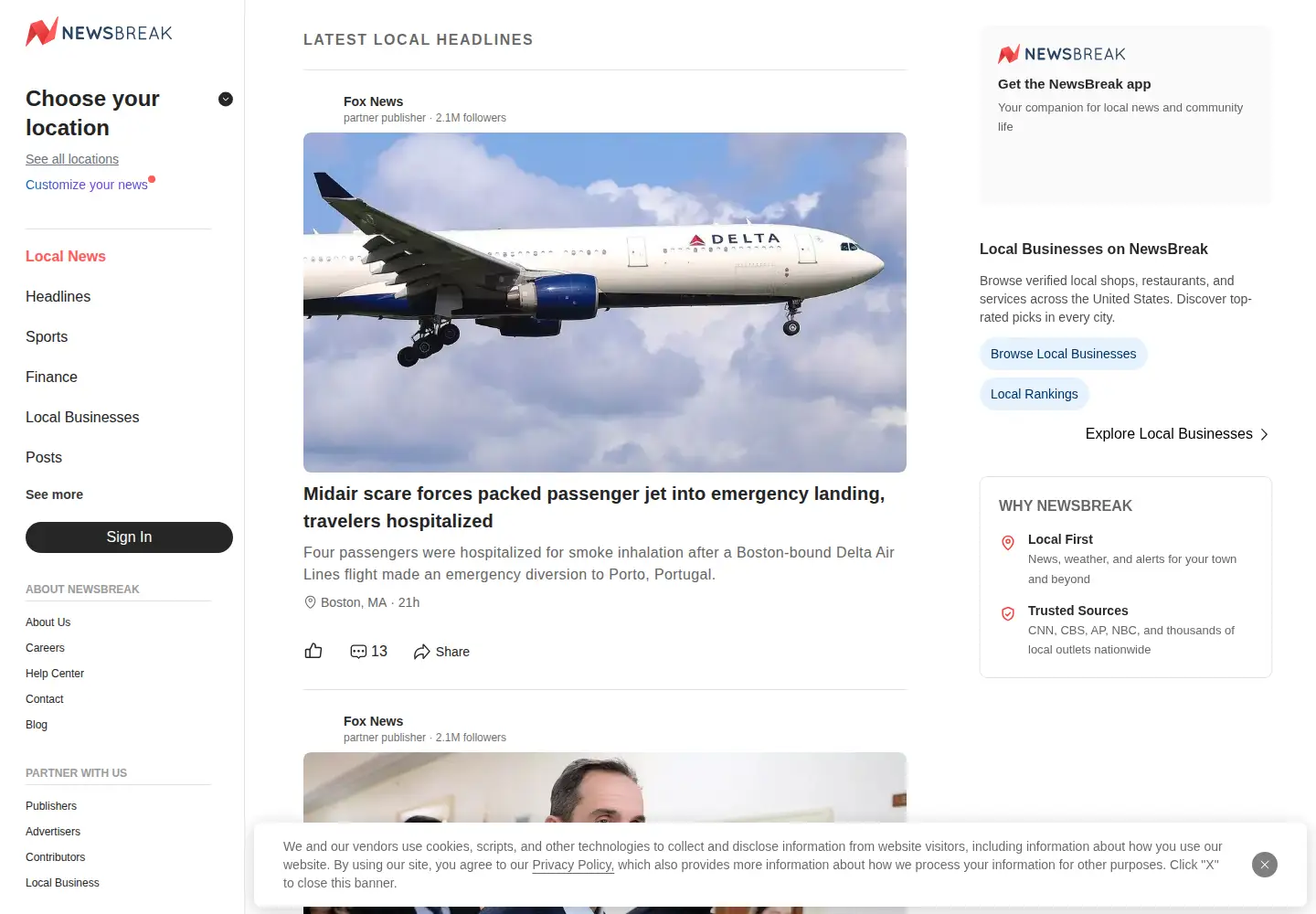 Screenshot of newsbreak.com