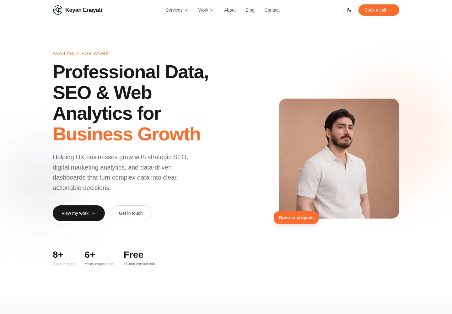 Screenshot of keyanenayati.com