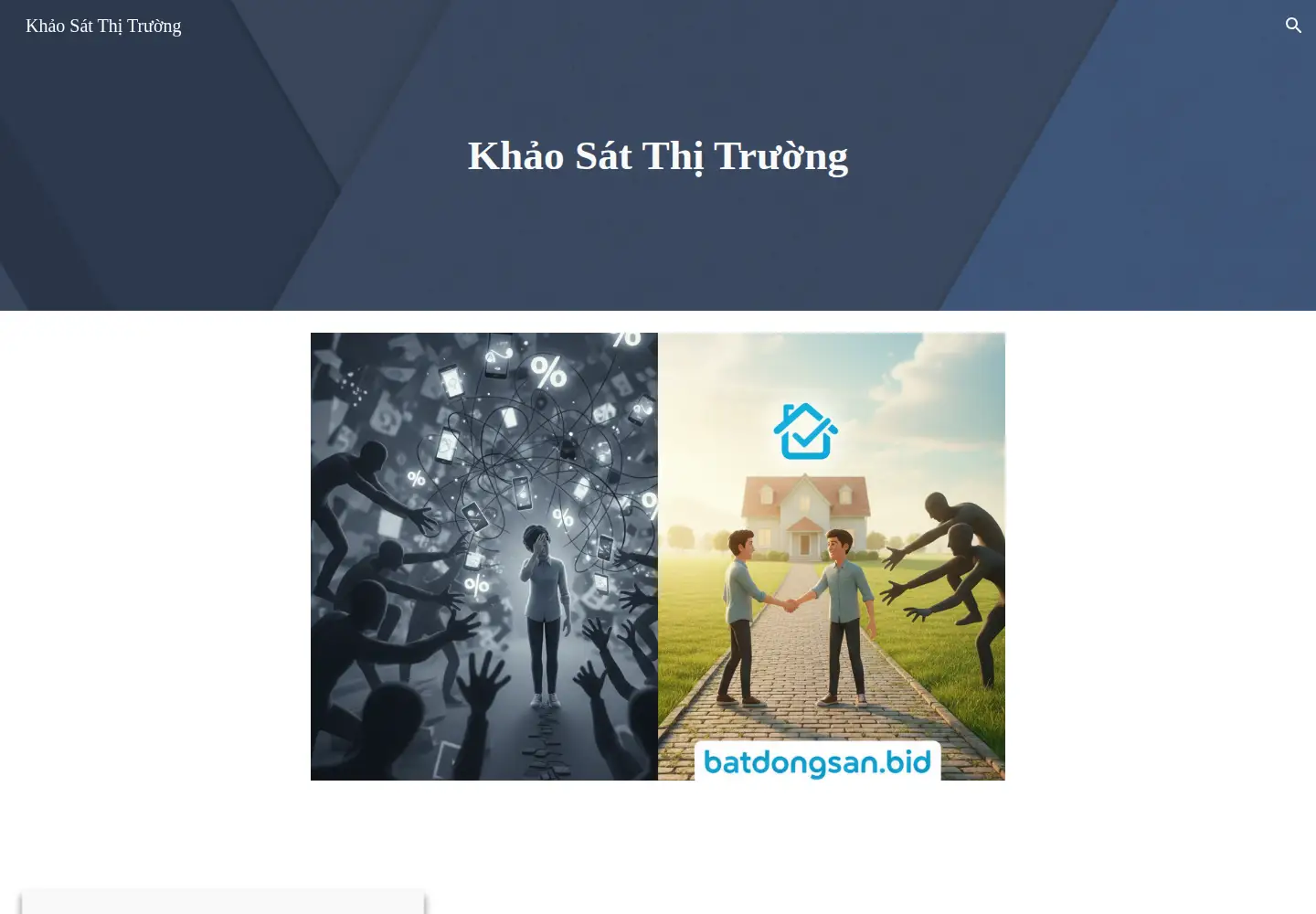 Screenshot of khaosatthitruong.com