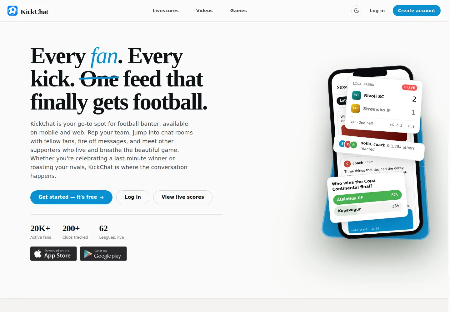 Screenshot of kickchatapp.com