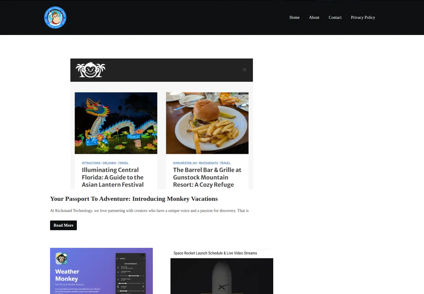 Screenshot of kickstandtech.com