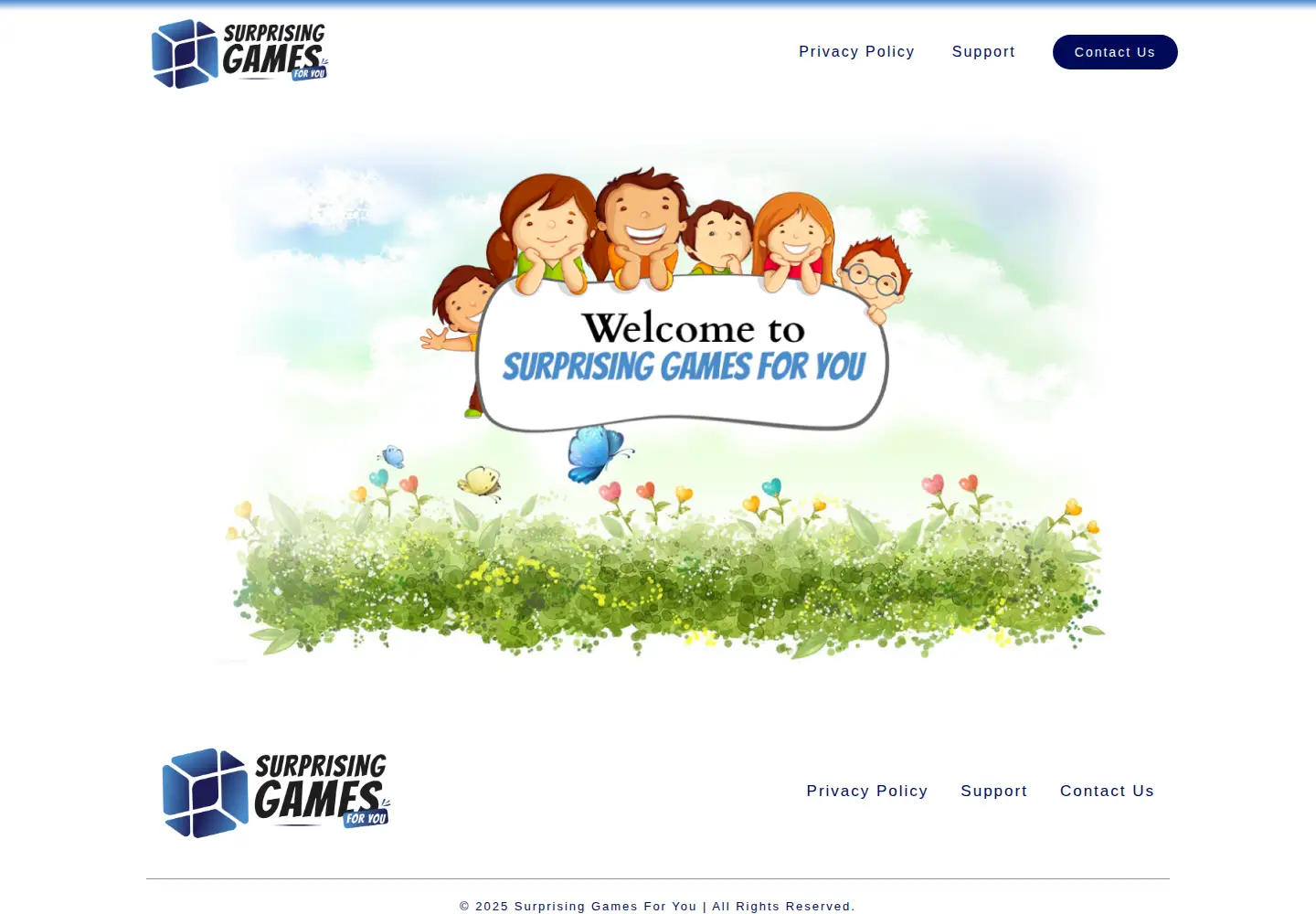 Captured homepage of kidsfungamez.com in the current scan