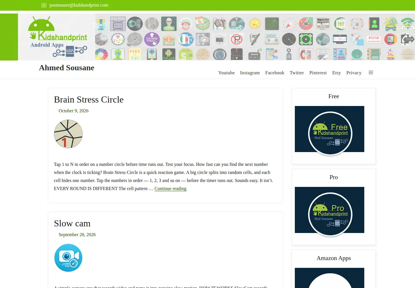 Screenshot of kidshandprint.com