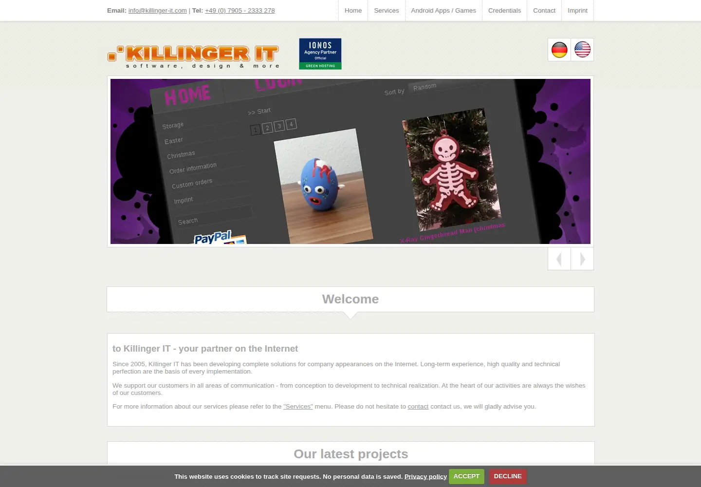 Screenshot of killinger-it.com
