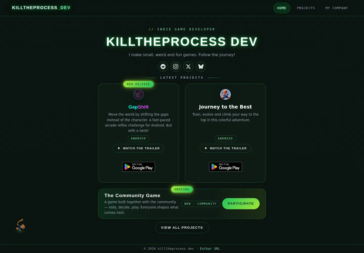 Screenshot of killtheprocess.com