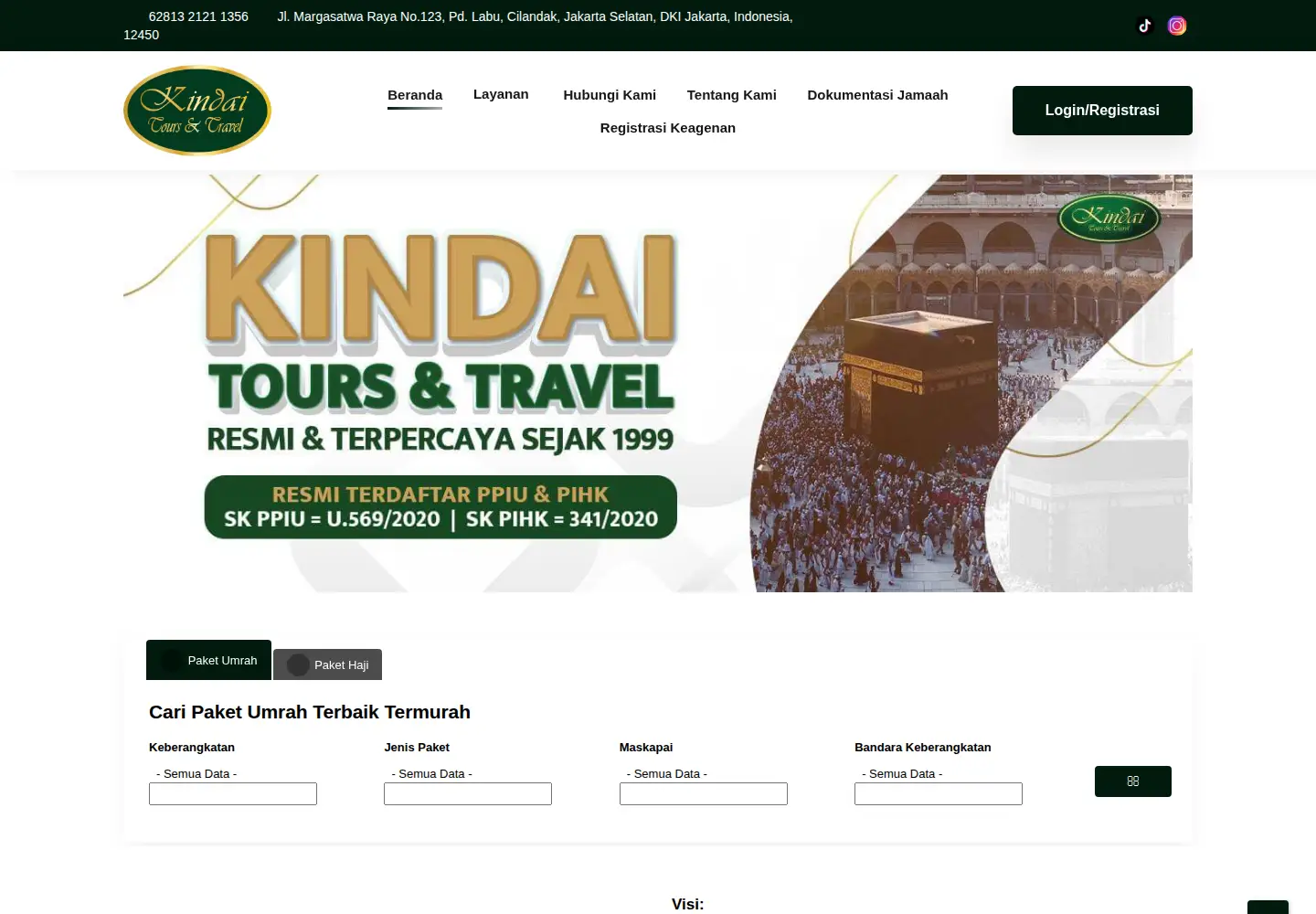 Screenshot of kindaitoursandtravel.com
