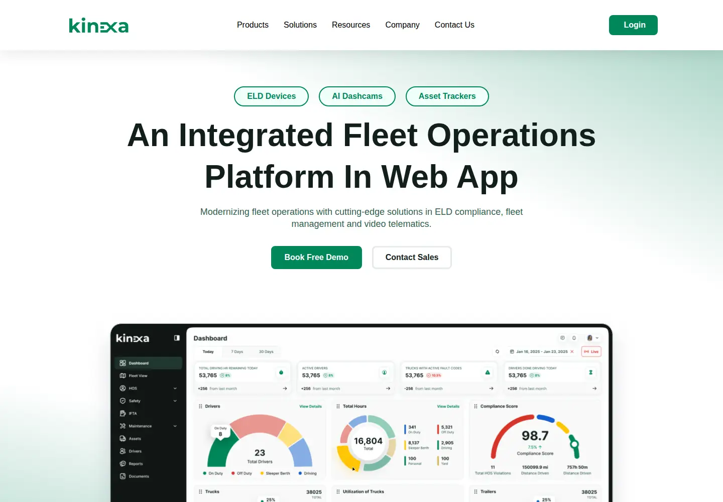 Screenshot of kinexaiot.com