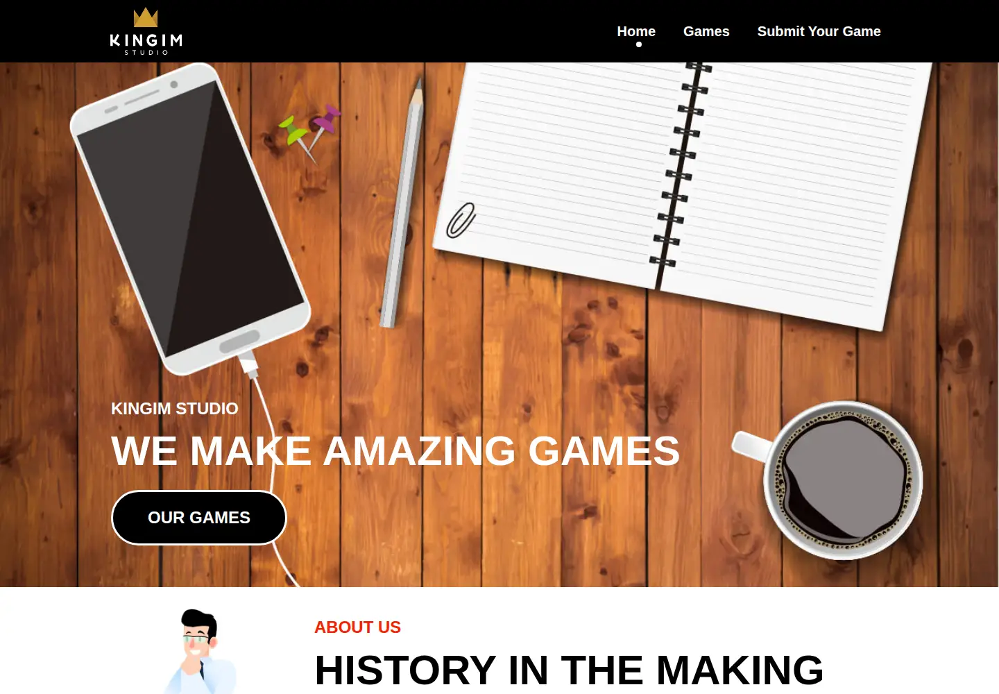 Screenshot of kingimstudio.com