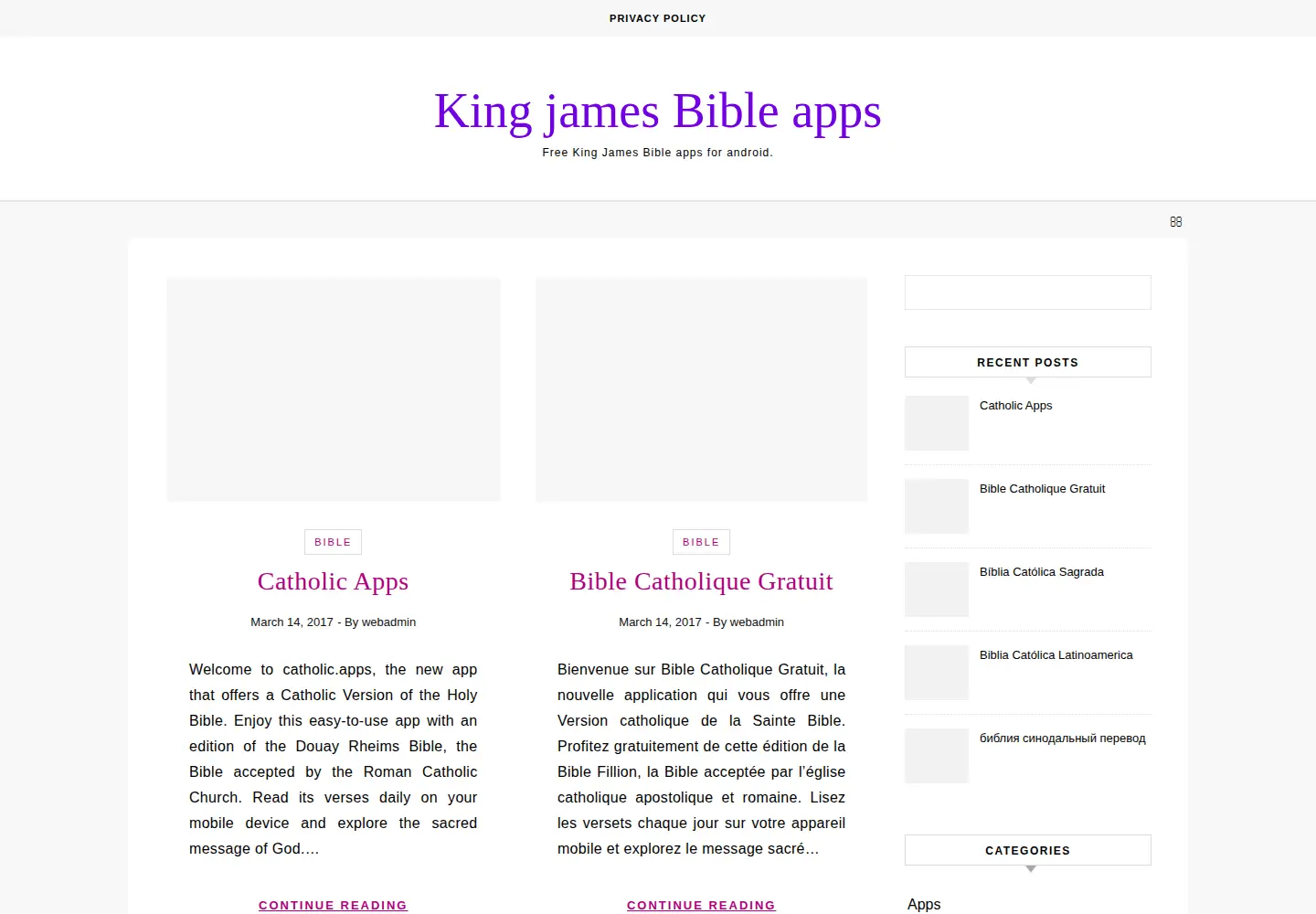 Captured homepage of kingjamesbibleapp.com in the current scan