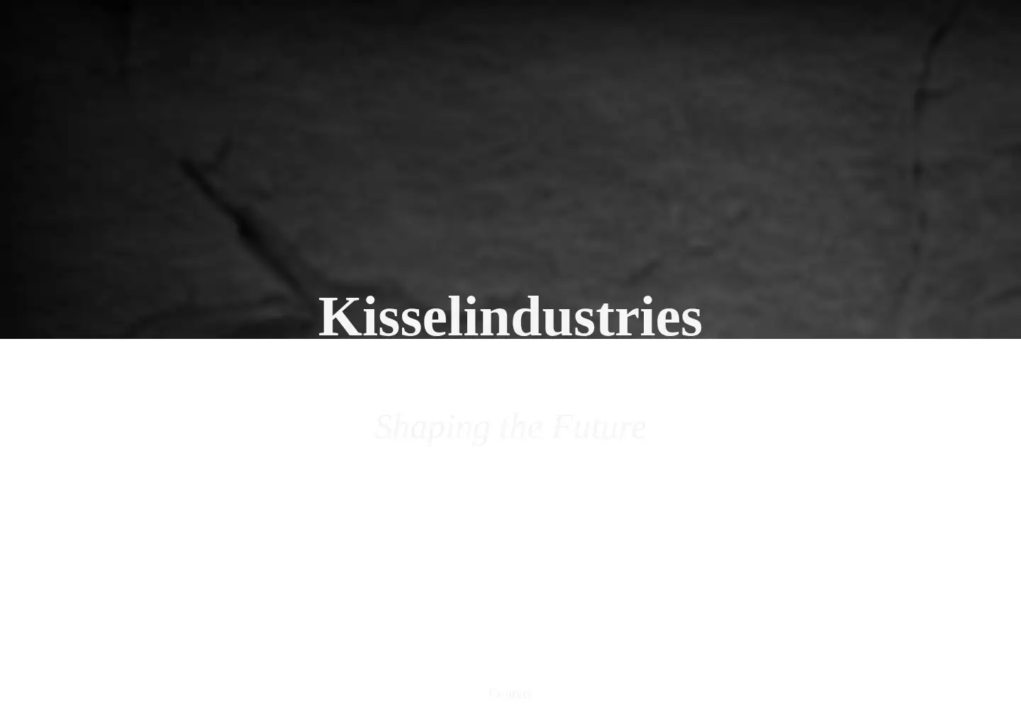 Captured homepage of kisselindustries.com in the current scan
