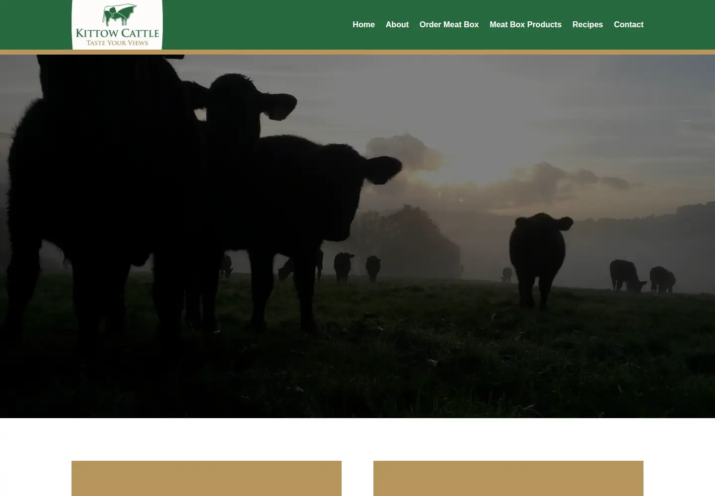 Screenshot of kittowcattle.com