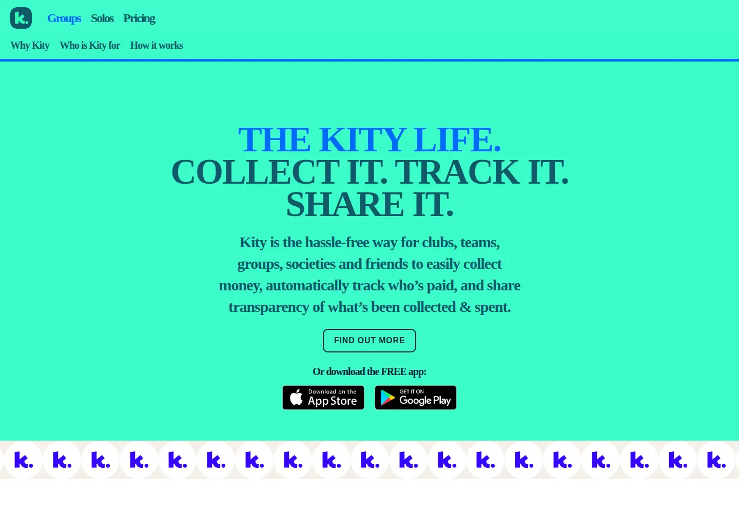 Screenshot of kityapp.com