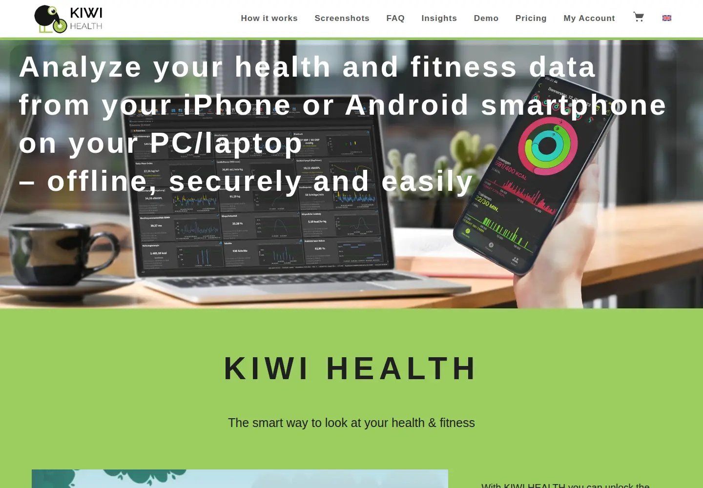 Screenshot of kiwi-health.com