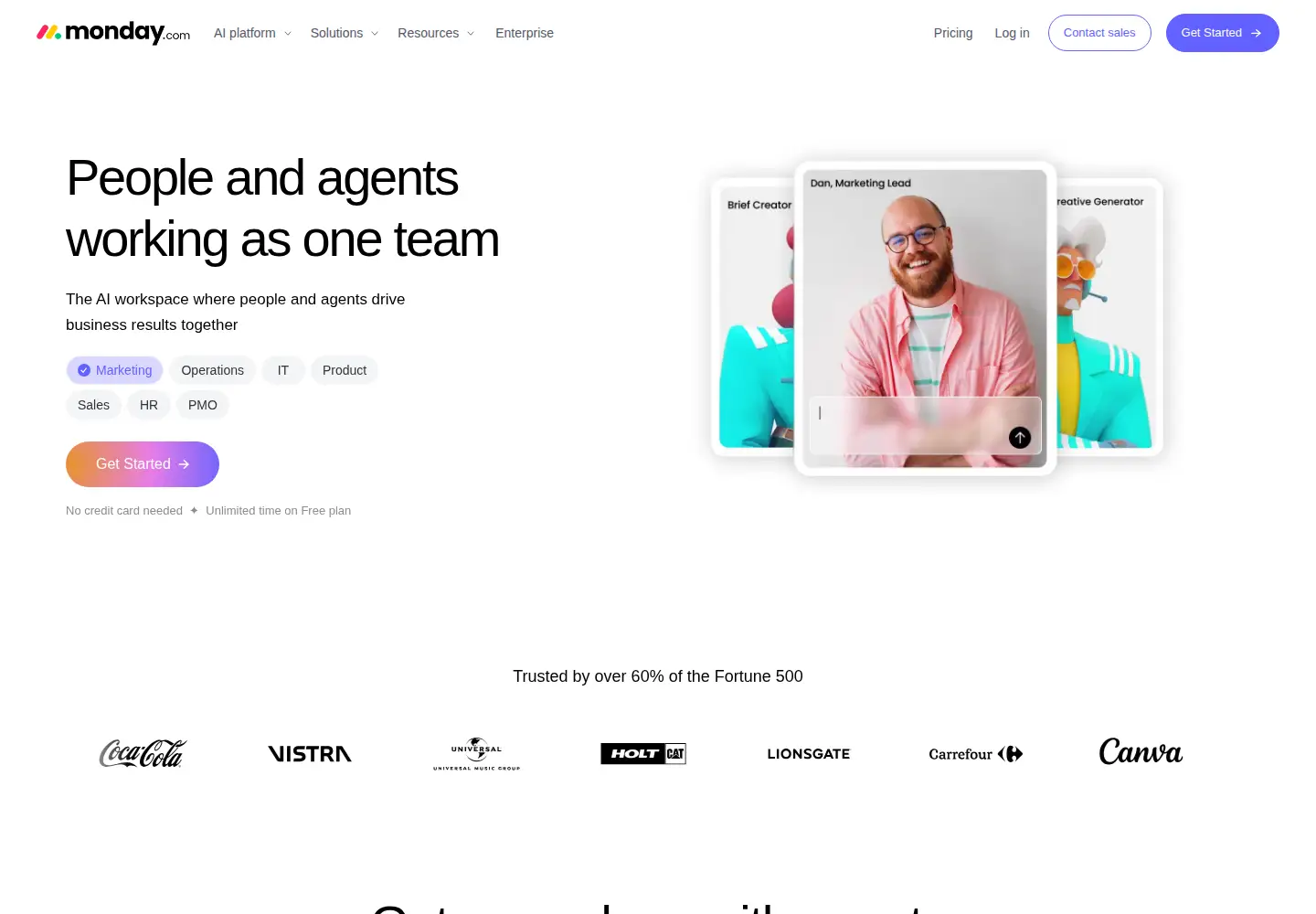 Screenshot of monday.com