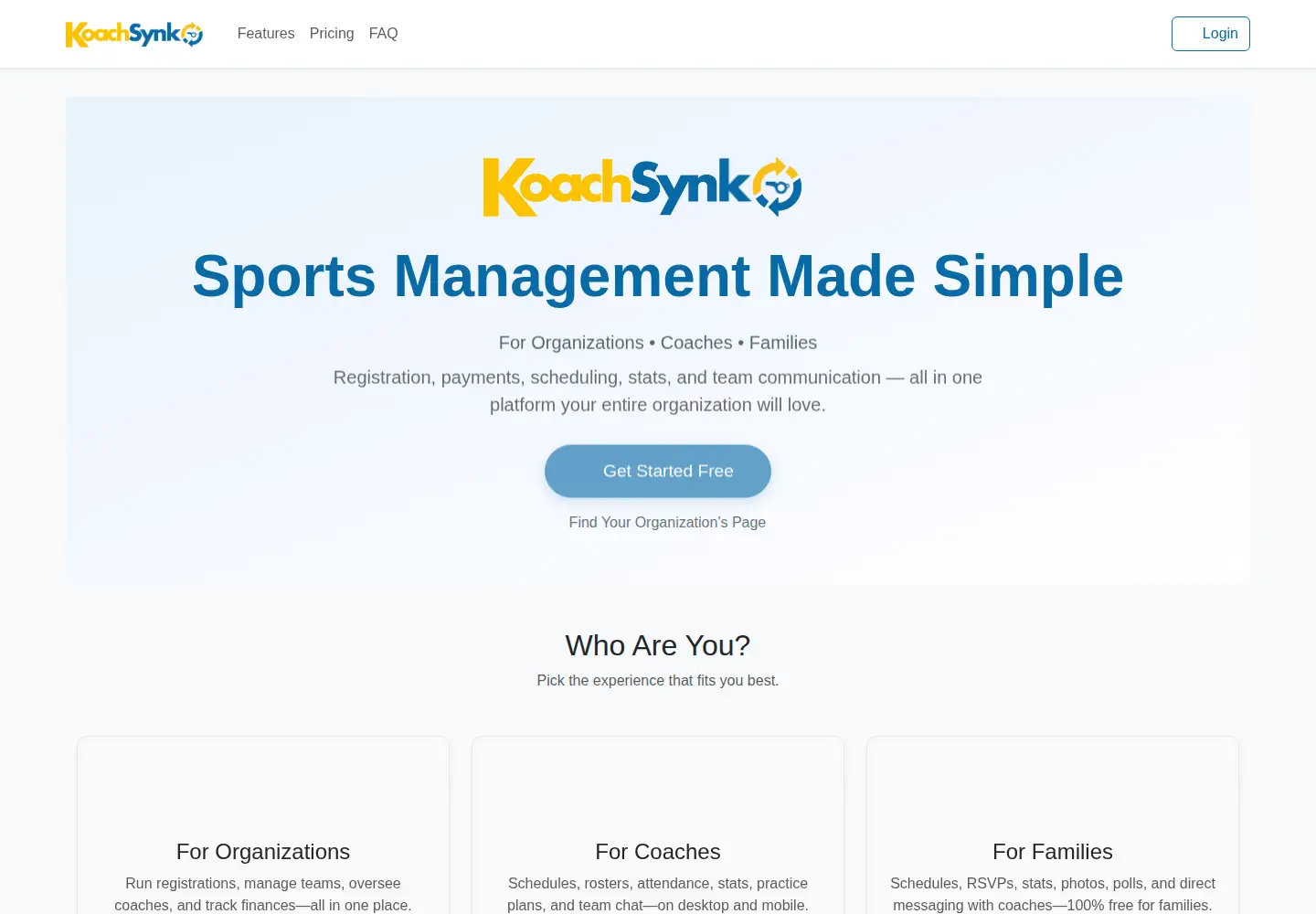 Screenshot of koachsynk.com
