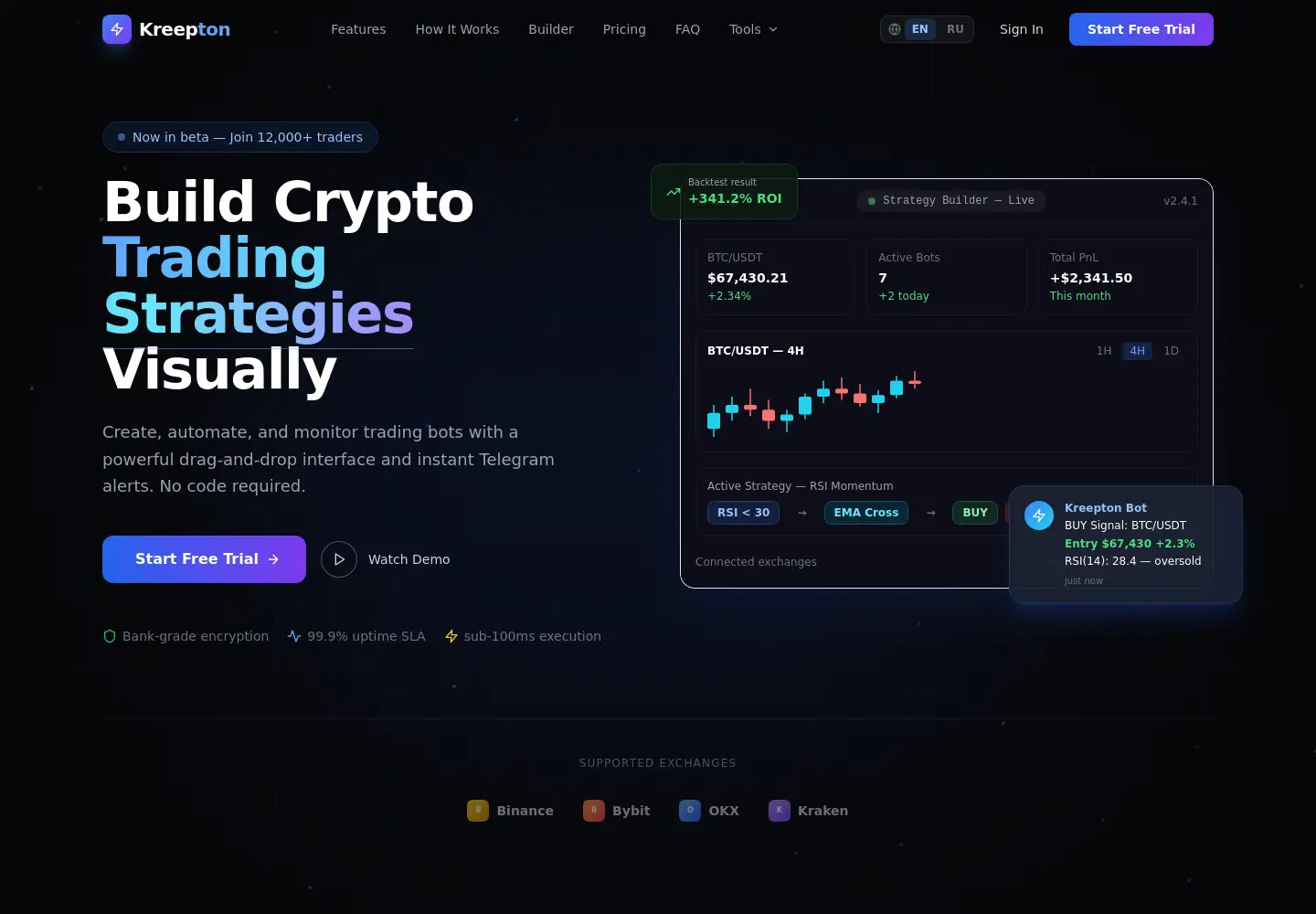 Screenshot of kreepton.com