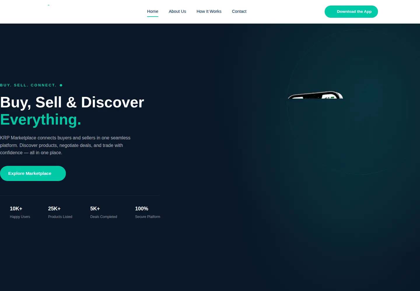 Screenshot of krpmarketplace.com