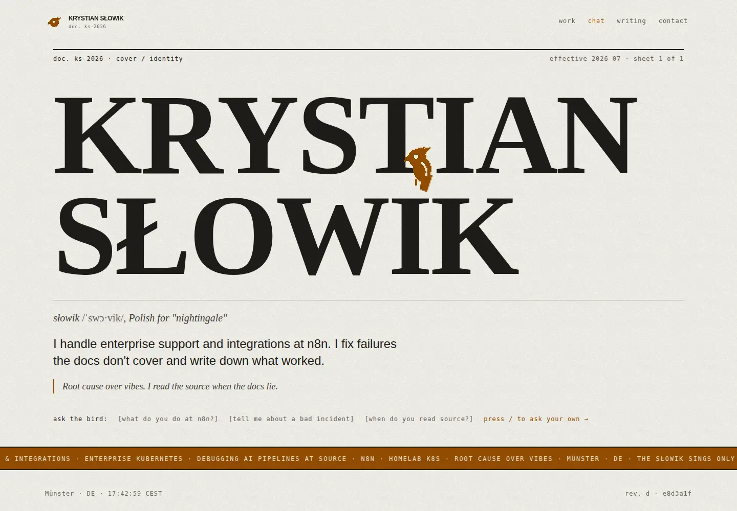Screenshot of krystianslowik.com