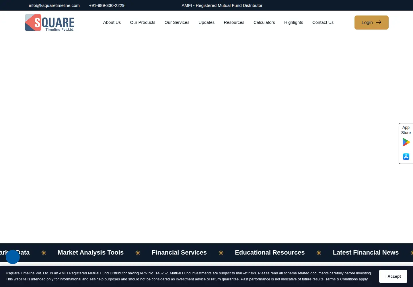 Screenshot of ksquaretimeline.com
