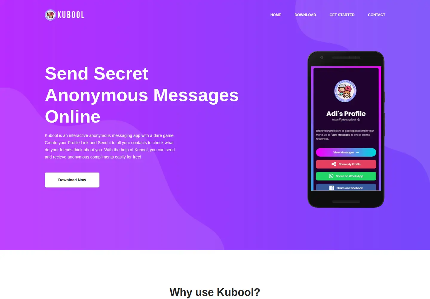 Screenshot of kubool.com