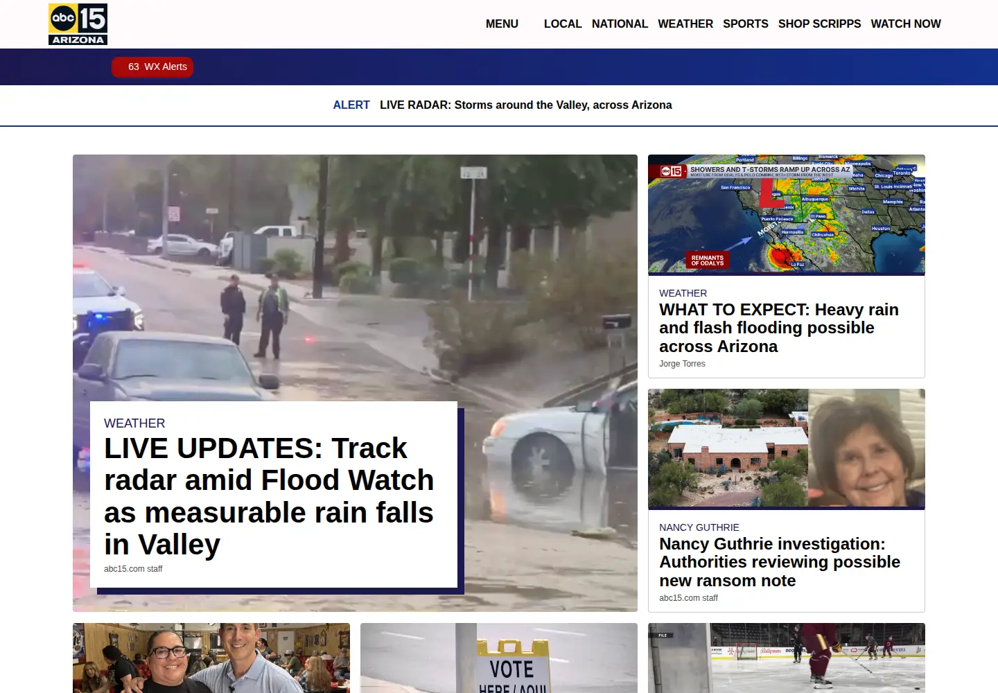 Screenshot of abc15.com