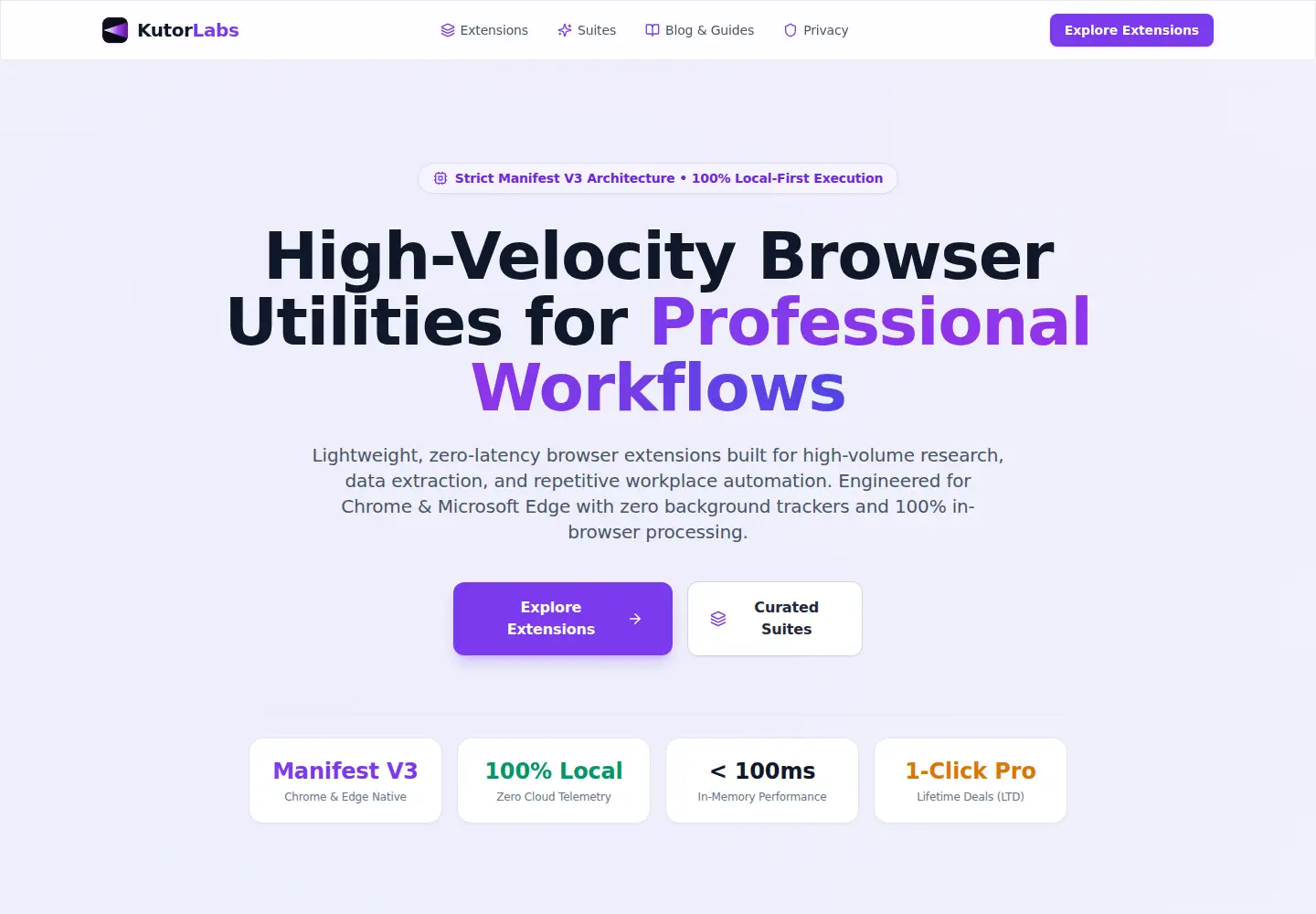 Captured homepage of kutorlabs.com in the current scan